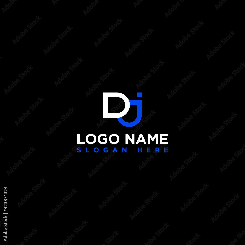 DJ LETTER LOGO DJ LETTER LOGO