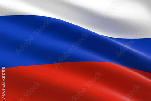 Tableau sur toile Flag of Russia