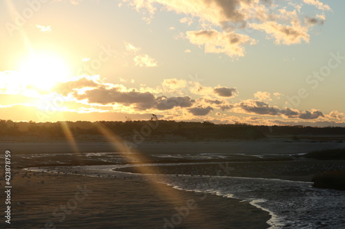 Cape Cod sunset over the beach