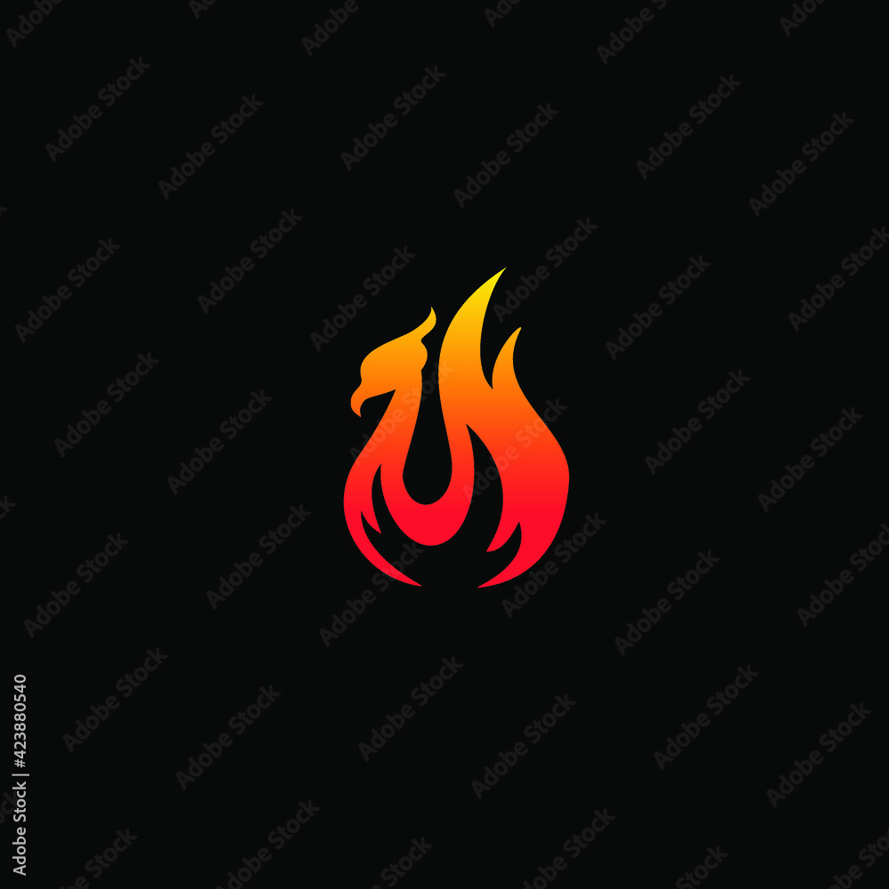 Luxury Phoenix on fire Logo Concept Stock Vector illustration
Luxury Phoenix on fire Logo Concept Stock Vector illustration
