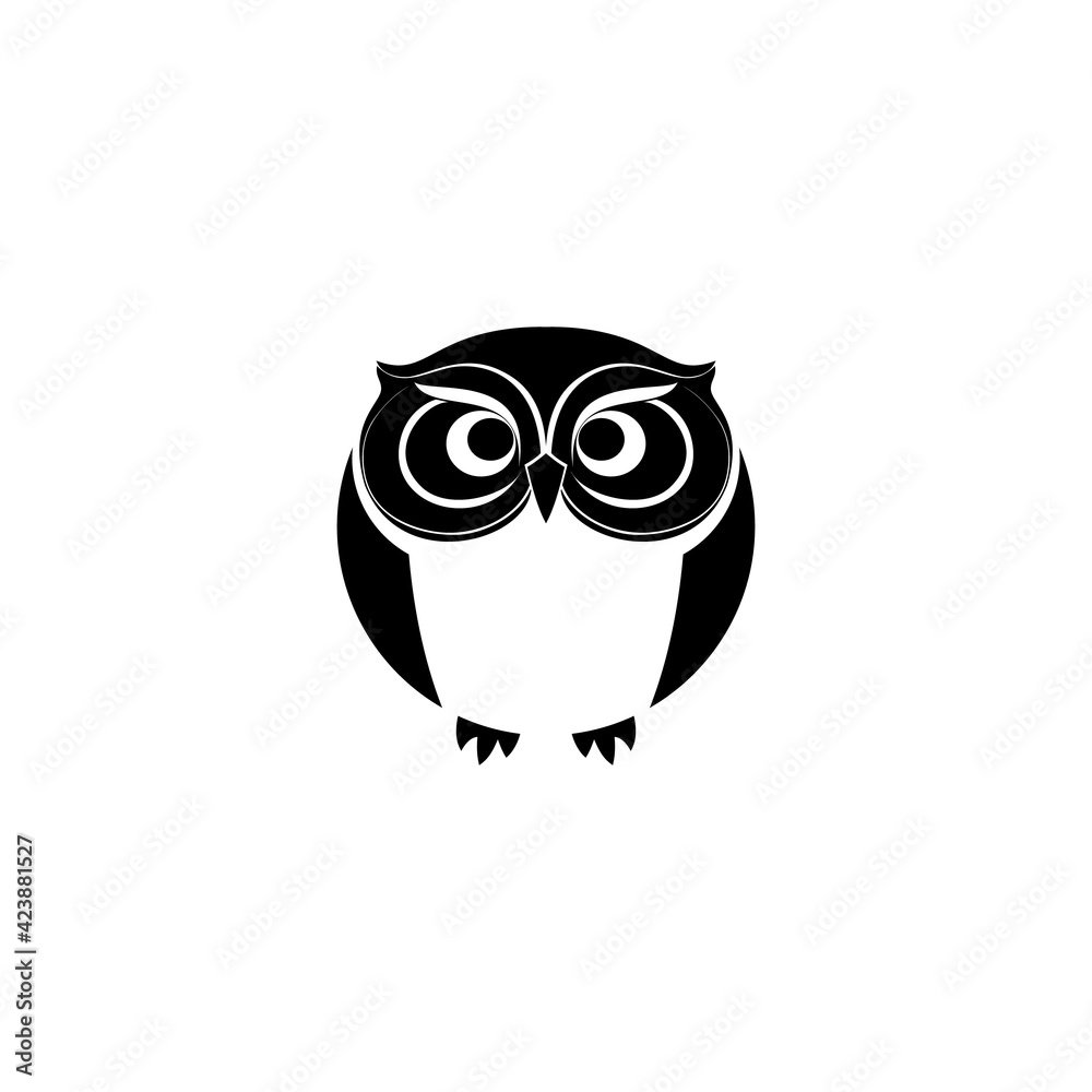 Fototapeta premium Owl Logo Vector Illustrations Design on White Background