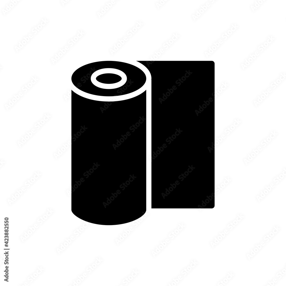 Roll paper icon. Office stationery. the icon can be used for application icon, web icon, infographic. print on all types of paper. Editable stroke. Design template vector Roll paper icon. Office stationery. the icon can be used for application icon, web icon, infographic. print on all types of paper. Editable stroke. Design template vector