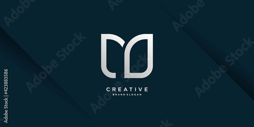 Monogram letter M logo with modern cool creative concept for initial or company Part 2