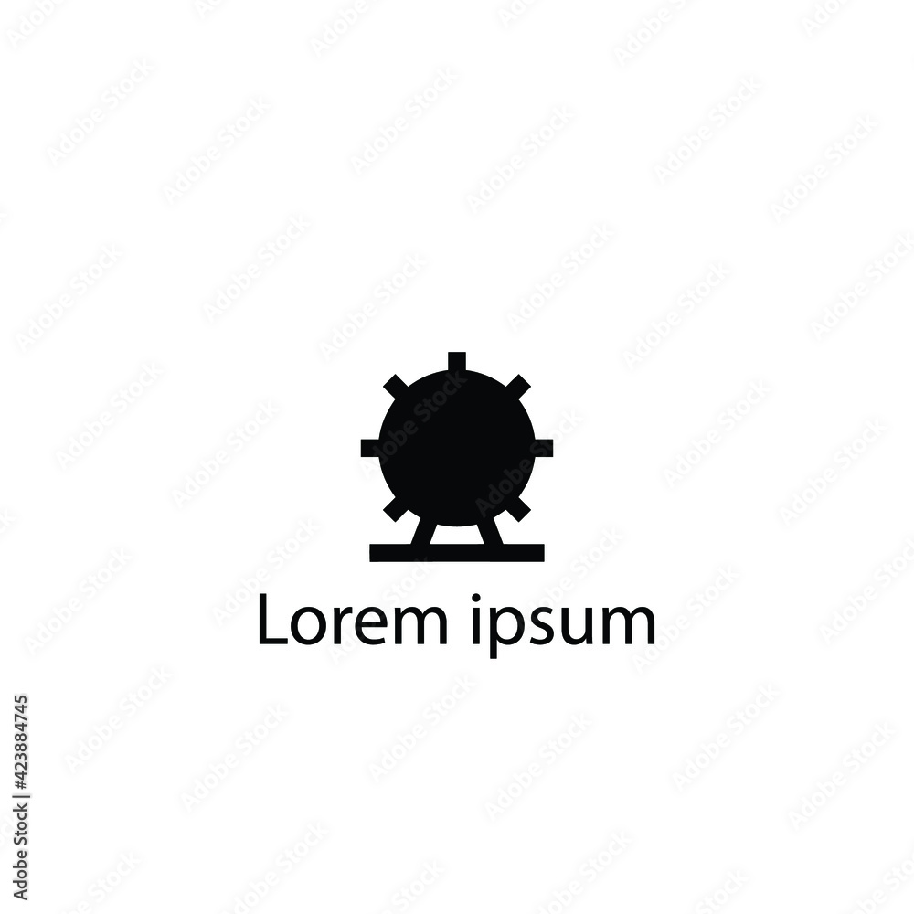 Fototapeta premium carnaval logo icon design with simple style