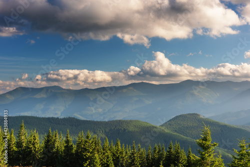 Beautiful summer landscapes of the Ukrainian Carpathian mountains