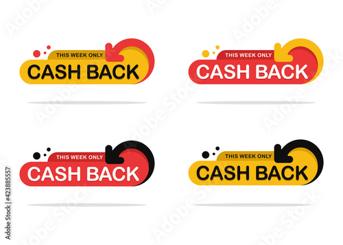 cashback sticker label collection
