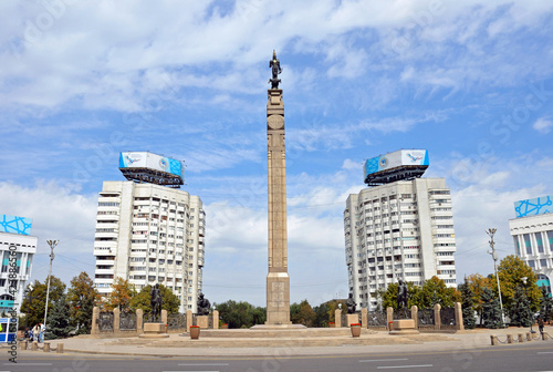 Independence Monument in Almaty, Kazakhstan