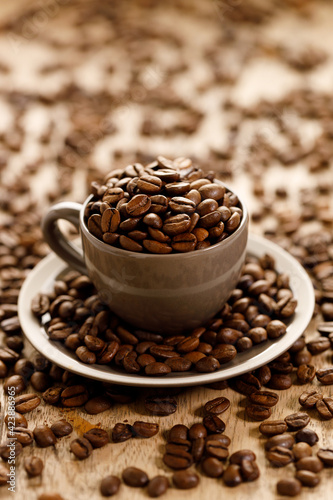 Coffee beans background