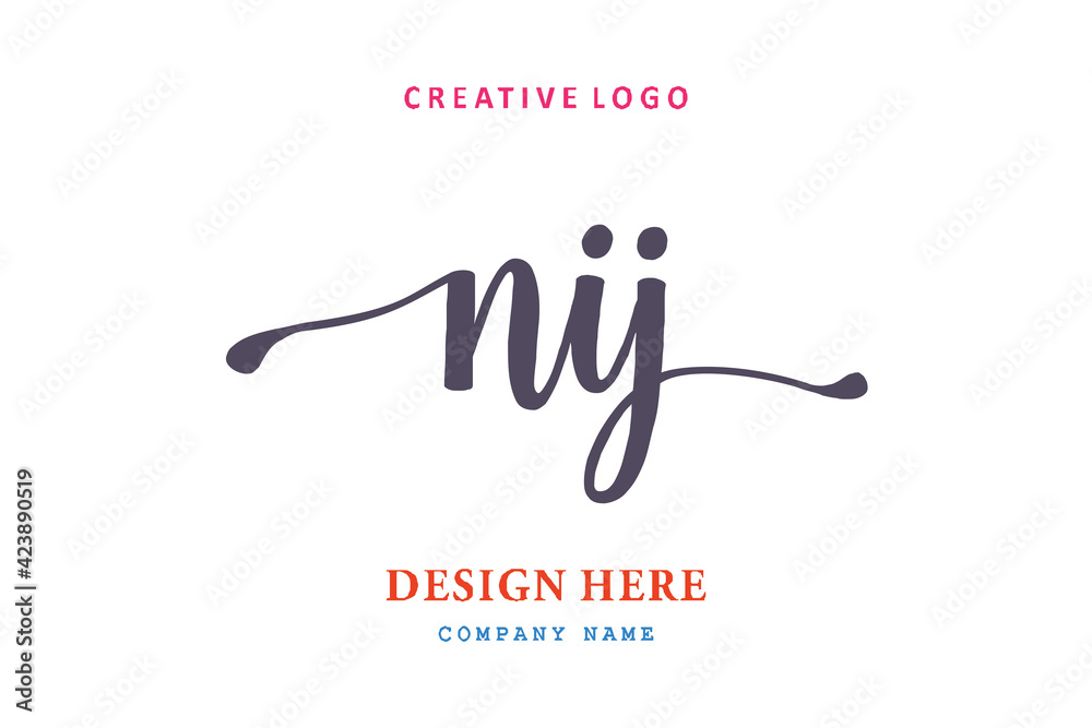NIJ lettering logo is simple, easy to understand and authoritative NIJ lettering logo is simple, easy to understand and authoritative