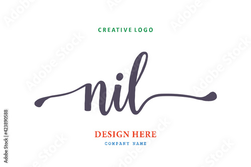 NIL lettering logo is simple, easy to understand and authoritative