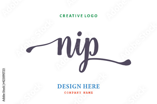 NIP lettering logo is simple, easy to understand and authoritative