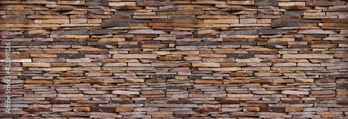 Panel kuchenny z motywem panoramic slab granite background, slate stone wall