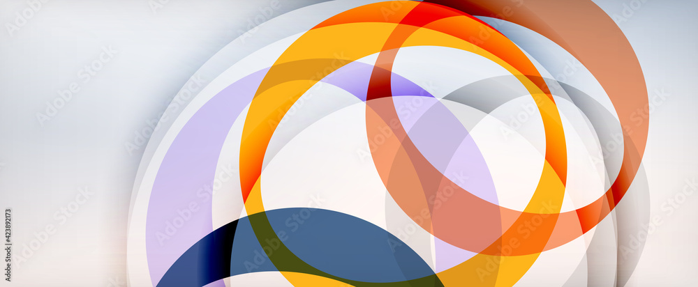 Ring geometric shapes, o letter repetition wallpaper. Abstract background for business or technology presentations, internet posters or web brochure covers Ring geometric shapes, o letter repetition wallpaper. Abstract background for business or technology presentations, internet posters or web brochure covers