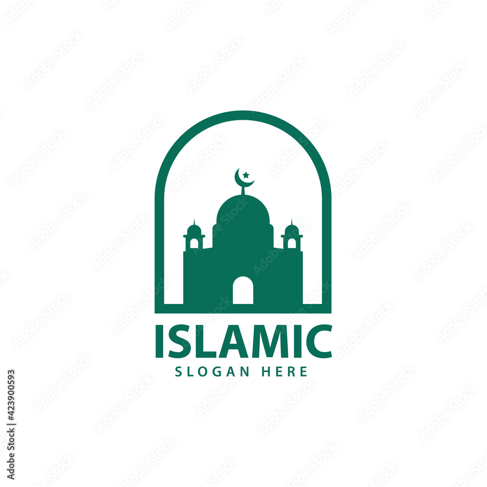 Islamic logo design vector, template icon illustration Islamic logo design vector, template icon illustration