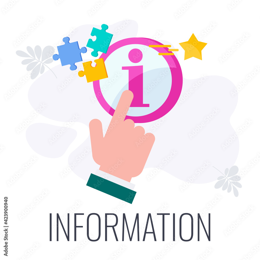 Information infographics icon. Awareness for product, service