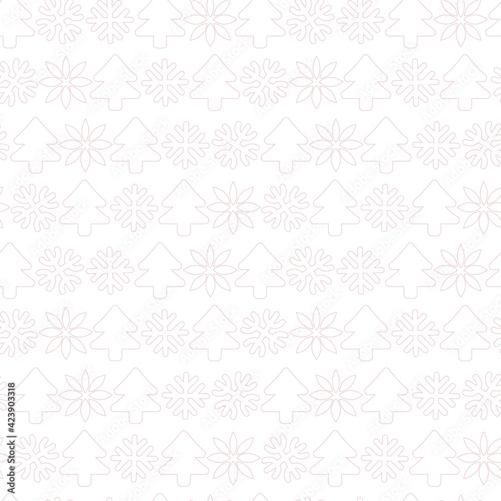 Pastel Christmas Tree seamless pattern design Pastel Christmas Tree seamless pattern design