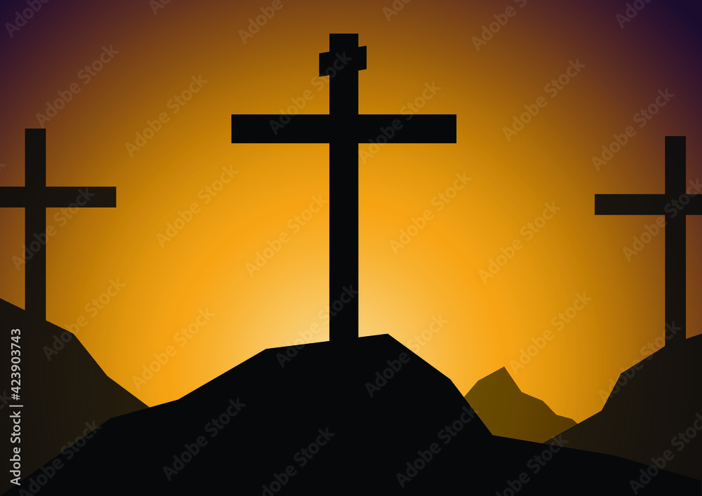 Background design illustration for lent season. Background design illustration for lent season.
