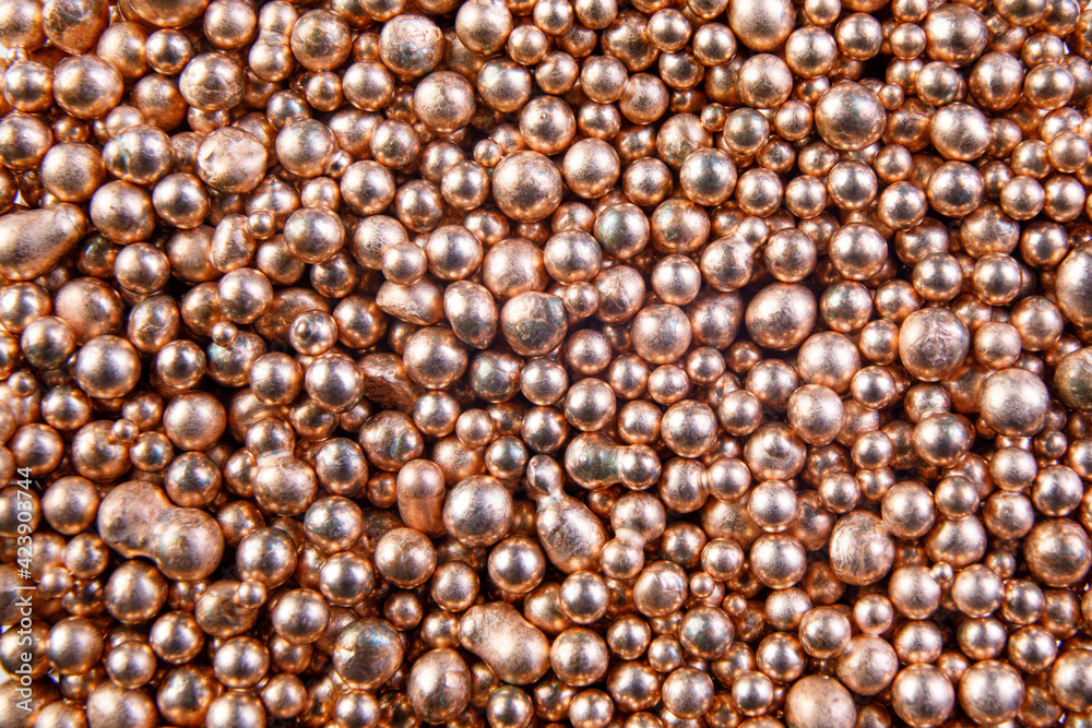 Background from many shiny metal balls. Gold background. Background from many shiny metal balls. Gold background.