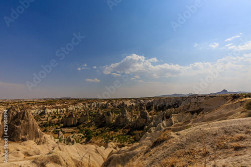 Rock formation in sunny day