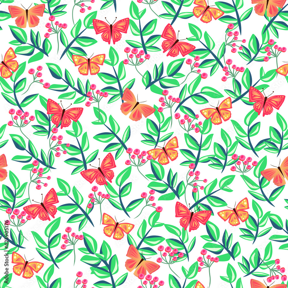 seamless pattern with tsvatemi and frames. ornament on the theme of spring, Easter and flowers. Vector pattern for textile decoration and printing