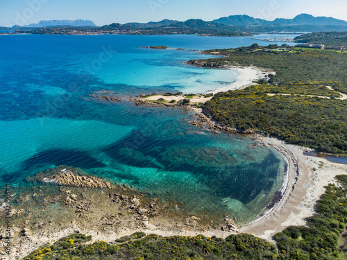 Fototapeta Portisco e Spiaggia Rena Bianca - Olbia, Sardegna