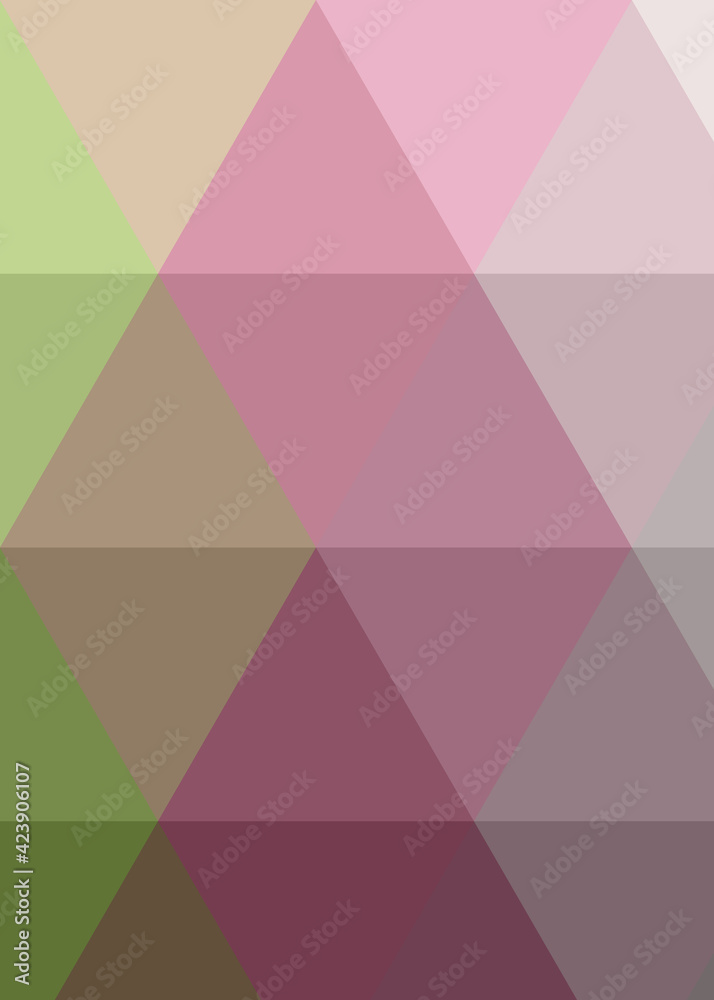Fototapeta premium Abstract color Low-Polygones Generative Art background illustration