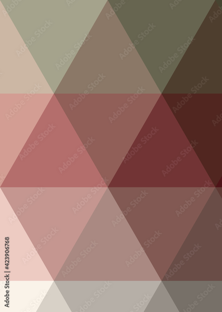 Fototapeta premium Abstract color Low-Polygones Generative Art background illustration