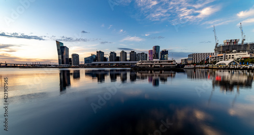 Melbourne Docklands waterfront marina © totomophotographs