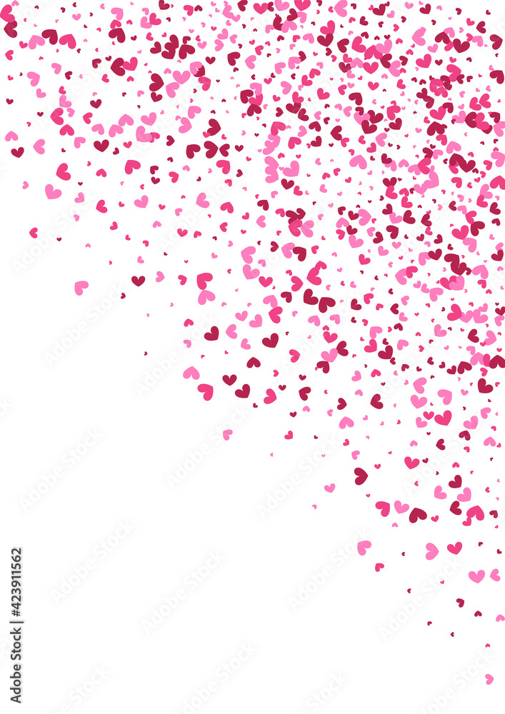 Purple Valentines Heart Background. Pink Fireworks Backdrop. Red Confetti Save. Rose Vector Texture. Cute Wallpaper.