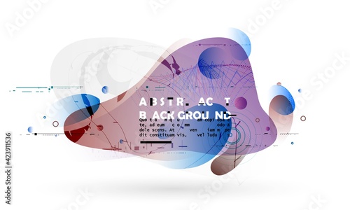Abstract geometric background, combination of different geometric shapes