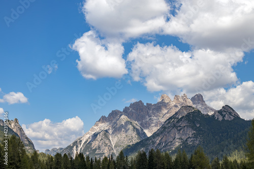 View of the Three Peaks in the Dolomites © philipbird123