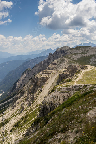View near the Three Peaks in the Dolomites © philipbird123
