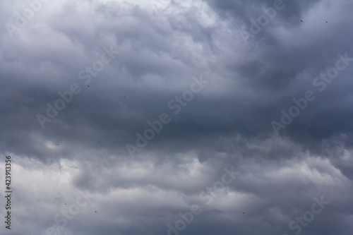 dramatic storm cloud sky background © Olga