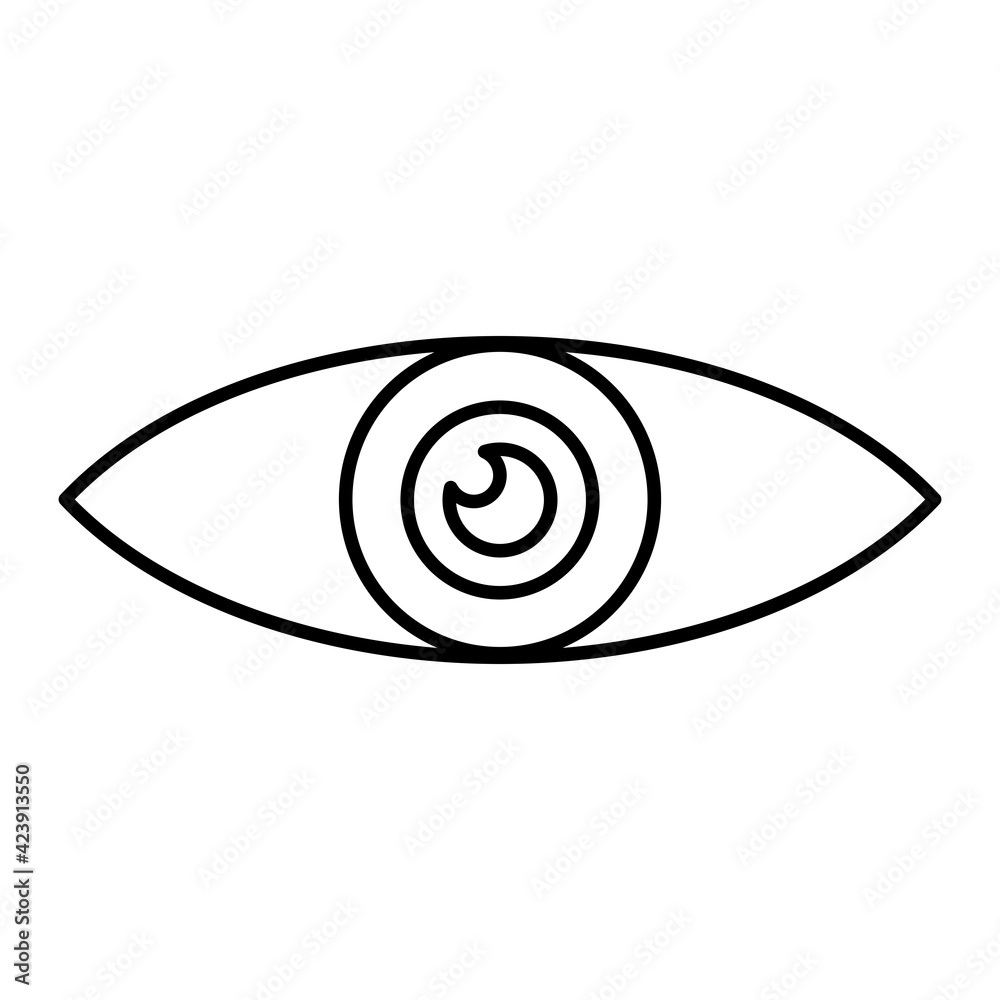 Vector View Outline Icon Design Vector View Outline Icon Design