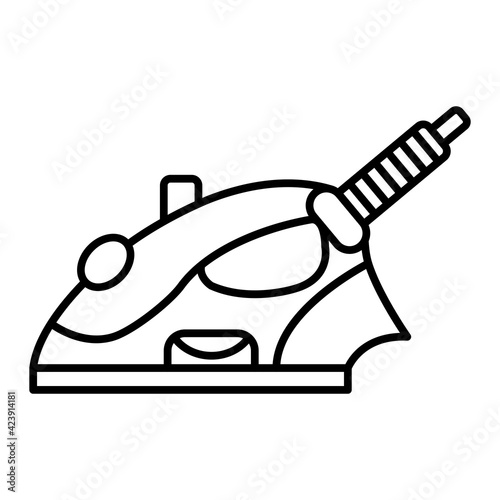Vector Iron Outline Icon Design