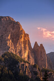 View of the Cier Peaks near Colfosco in Italy