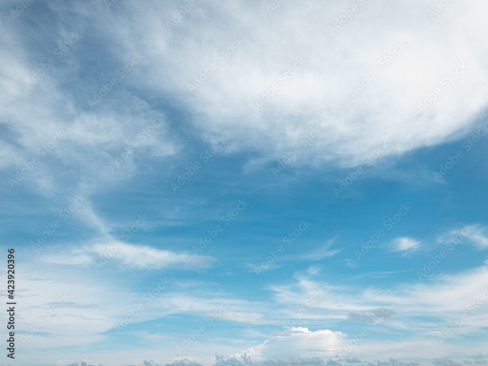 blue sky background with soft white clouds,copy space. blue sky background with soft white clouds,copy space.