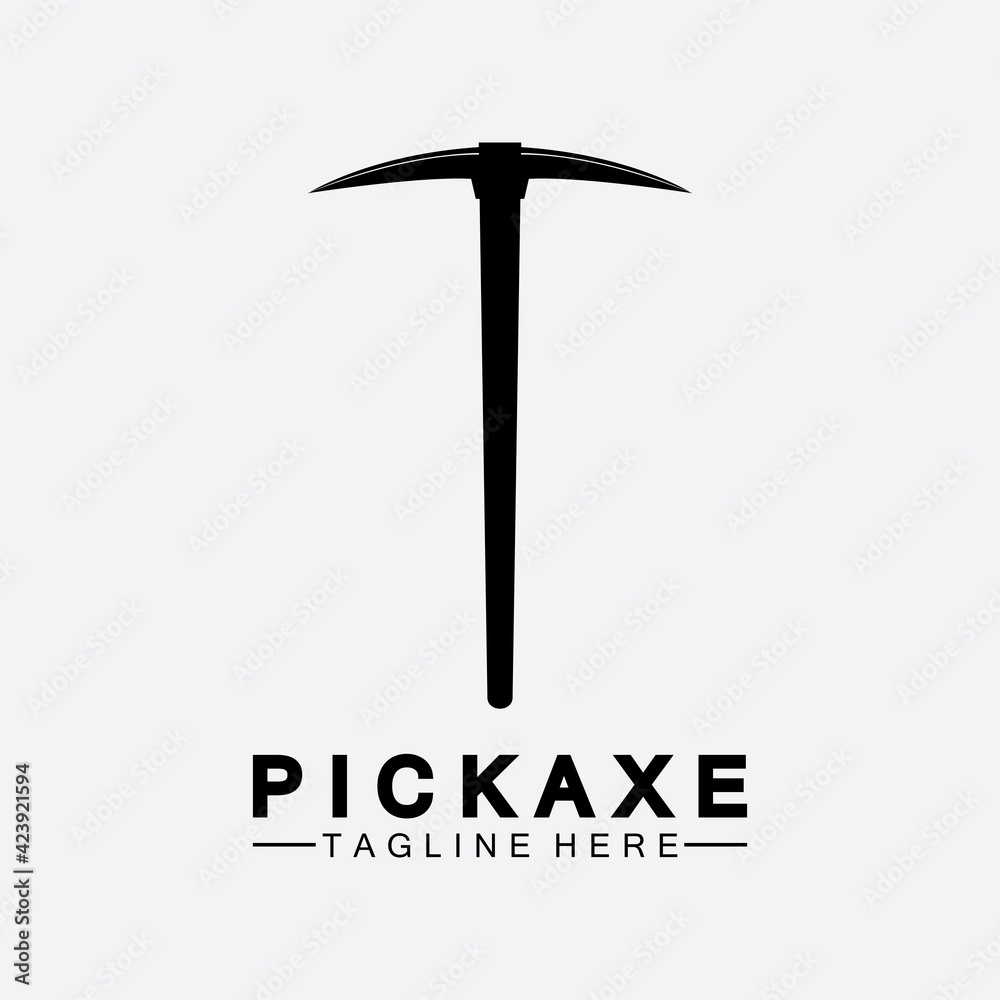 Pickaxe Logo Vector icon symbol illustration Design template, Mining Concept With Silhouette,Mining Logo, Pickaxe Logo Pickaxe Logo Vector icon symbol illustration Design template, Mining Concept With Silhouette,Mining Logo, Pickaxe Logo