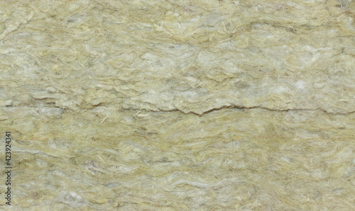 Mineral wool, fiberglass close up