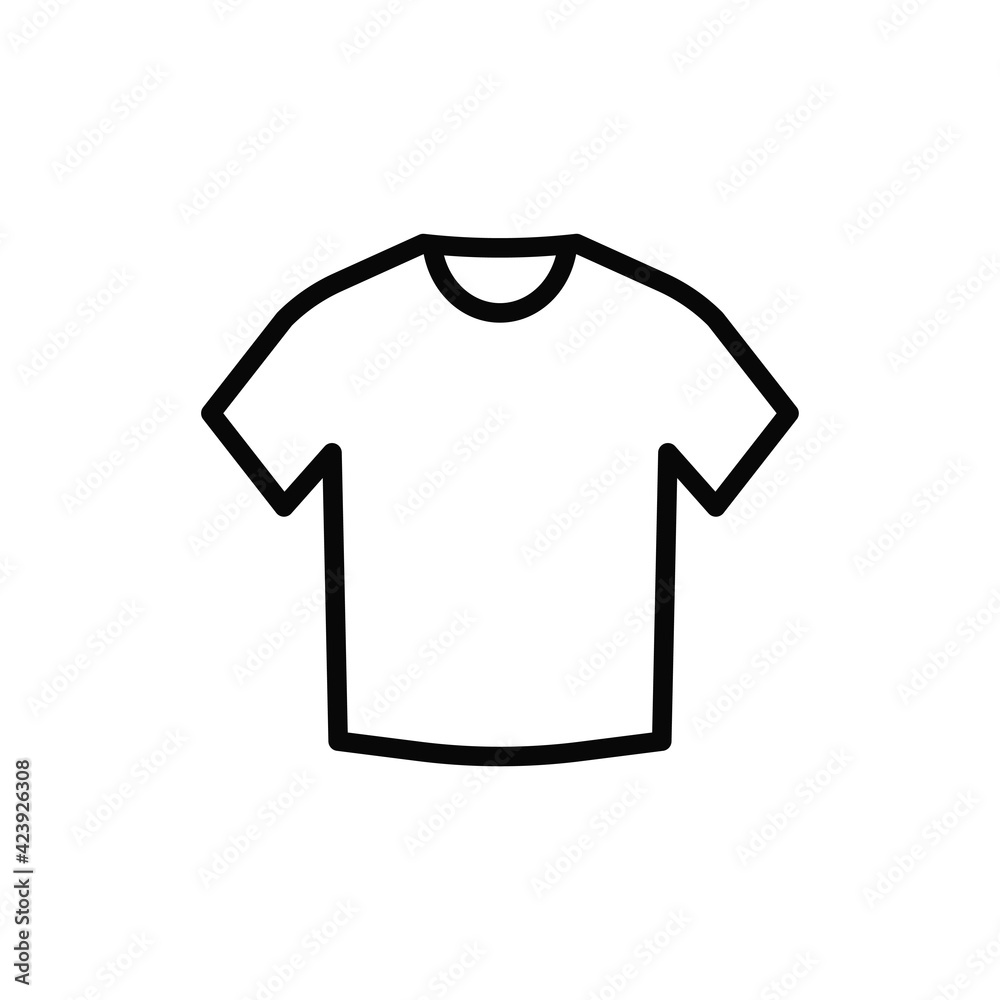 T-shirt icon vector. Shirt sign T-shirt icon vector. Shirt sign