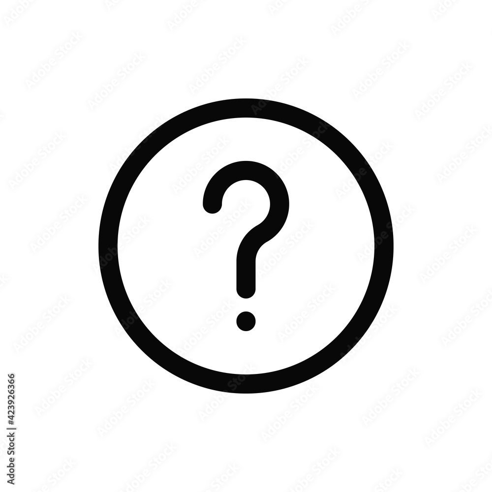 Question icon vector. Question mark sign Question icon vector. Question mark sign