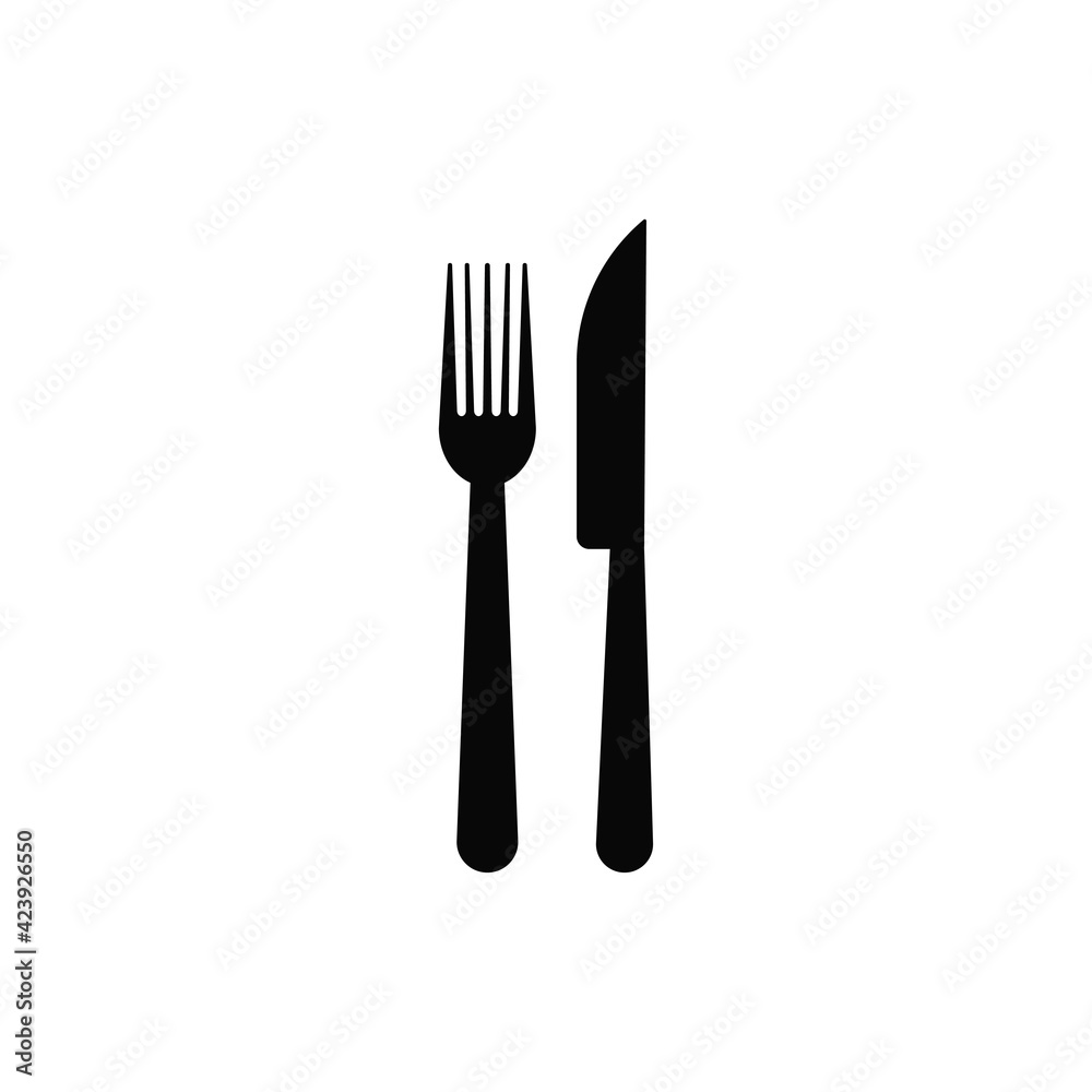Fork and knife icon vector. Restaurant sign Fork and knife icon vector. Restaurant sign