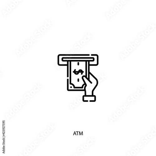 ATM icon vector sign symbol