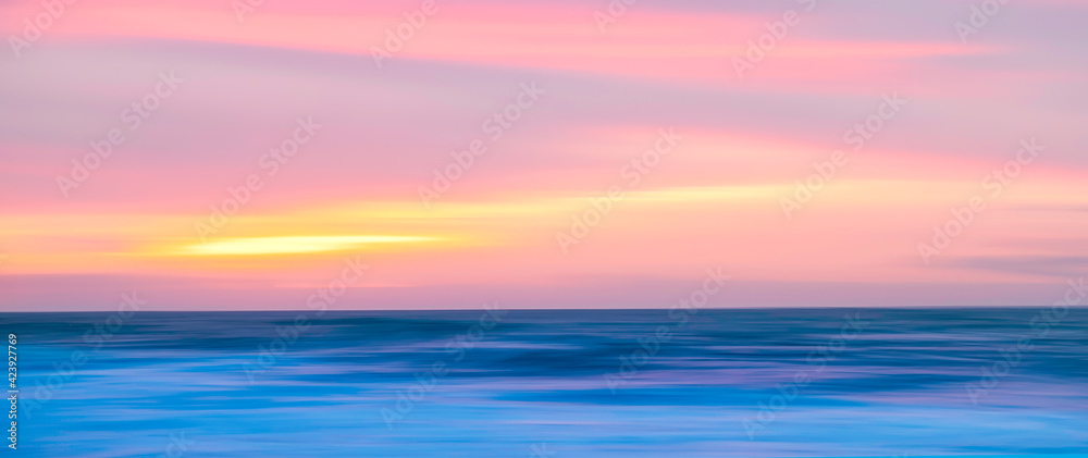 sunset over the sea