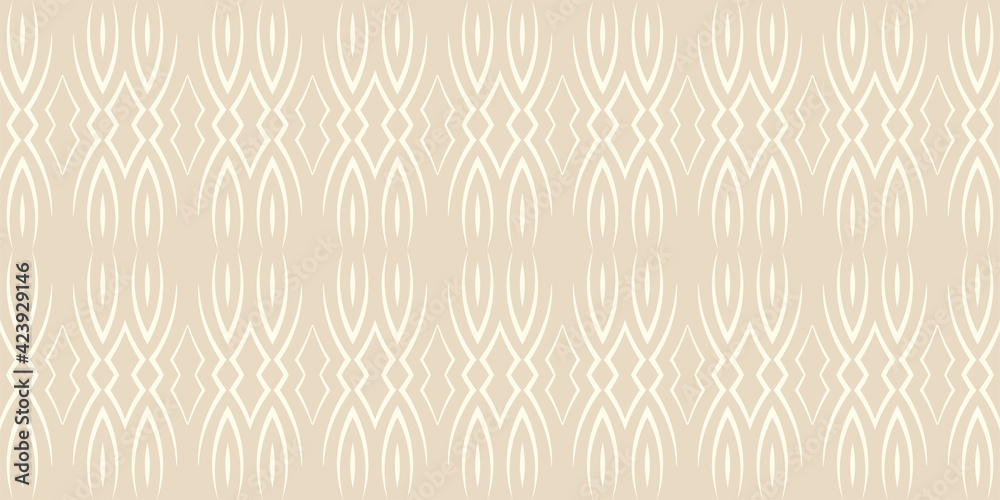 Abstract background pattern with seamless ornament on a beige background. Vector illustration Abstract background pattern with seamless ornament on a beige background. Vector illustration