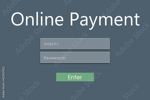 Wallpaper Mural Interface of application for online payment, illustration Torontodigital.ca