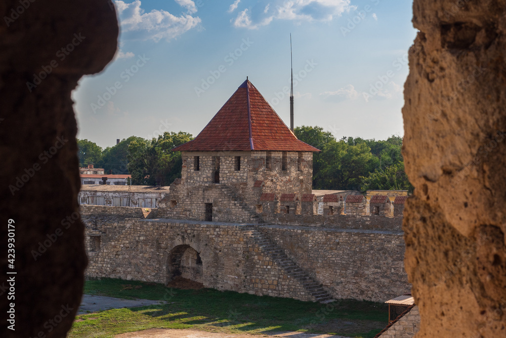 The loophole in the Bendery fortress in Bender, Transnistria (Moldova)