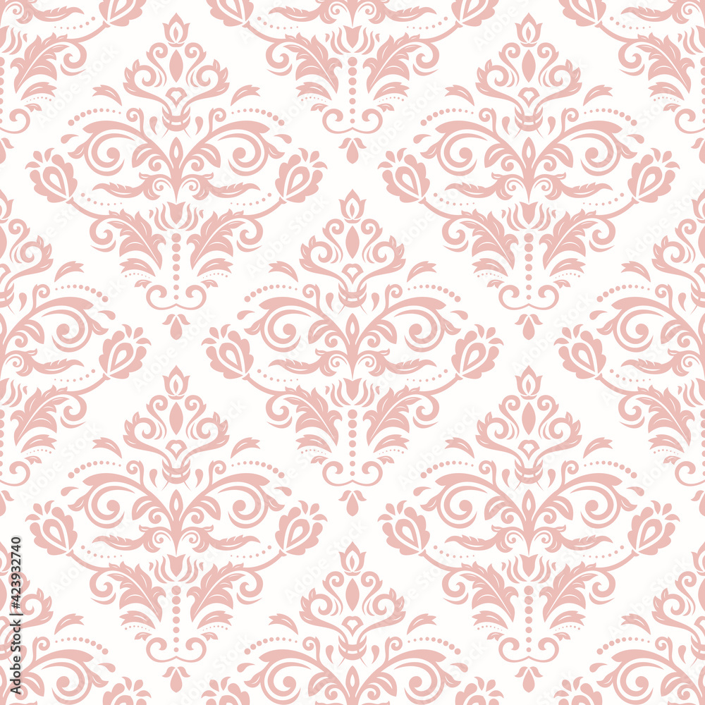 Orient Seamless Pink Classic Background