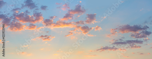Pastel color of  Sunset  Sunrise Sundown Sky background