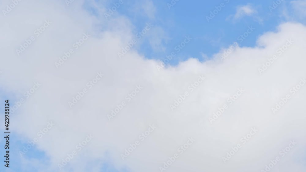 timelapse scene of blue sky and white fluffy cloud fly in the wind with fresh ozone in morning of sunny day on cloudscape background timelapse scene of blue sky and white fluffy cloud fly in the wind with fresh ozone in morning of sunny day on cloudscape background